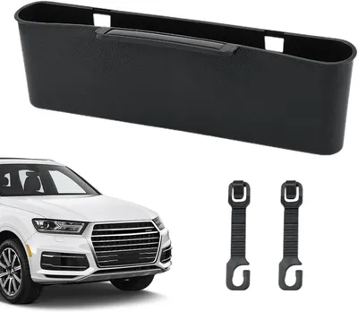 Imagen del producto de Caja de almacenamiento para el espacio entre los asientos del coche, organizador lateral para la consola central y accesorios para automóviles