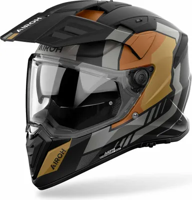 Zdjęcie produktu dla Kask Airoh Bandit Horn Enduro, szary matowy/złoty, M (57/58)