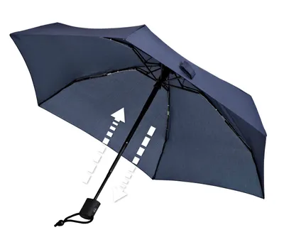Produktbild von EuroSCHIRM Dainty automatic, Kompakt, Regenschirm, Rund, Navy, Fiberglas, Metall, Polyester