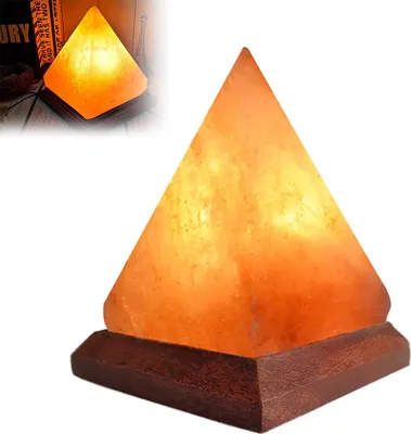 Produktbild von Salzkristall-Lampe, salzstein lampe usb,  9cm ca. 420G, led stimmungslicht, yoga & meditation, kristall pyramide