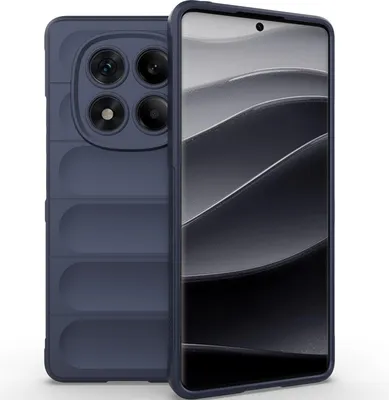 Produktbild von Handyhülle für Xiaomi Redmi Note 14 Pro 4G Weich TPU Silikon Stossfest Anti-rutsch Hülle Dunkelblau