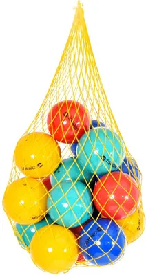 Produktbild von 16 Original Pezzi® Ritmica Bälle m. Ballnetz - bunt