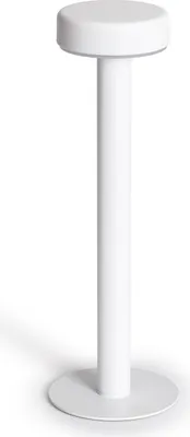 Produktbild von LED Tischlampe Tragbar mit wiederaufladbarem USB-Akku Metall Bunza Weiß