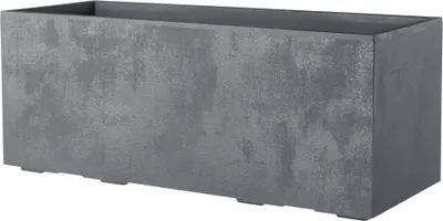 Produktbild von Deroma Pflanzkasten Millennium Kunststoff 99 cm aschgrau mit Ablauflöchern
