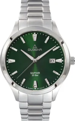 Produktbild von Dugena Herren-Armbanduhr Tresor Master, Quarz, Edelstahl, Saphirglas, 20 bar