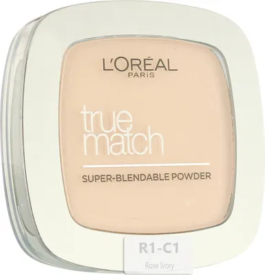 Produktbild von L’Oréal Paris Make-Up Designer True Match Powder - C1 Ivory Rose, C1, Rose Ivory, Natürlich, Italien, 67 mm, 67 mm