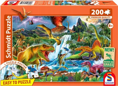 Image de 200 pièces Schmidt Spiele Kinder Puzzle Fascinating Urzeitriesen 56535