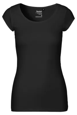 Image de Neutre - T-shirt à col rond pour femmes LT2906 (S) (noir)