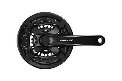 Produktbild von Shimano Tourney FC-TY501 42x34x24z 175 mm 4 Kanten Deckel schwarz (8s) AFCTY501E244CLB