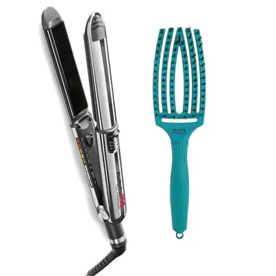 Produktbild von BaByliss PRO Elipsis 31mm Black BAB3000EPE + Olivia Garden Finger Brush Tropical Ocean