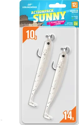 Produktbild von Lieblingsköder 12,5cm (4Stk) Actionpack Sunny