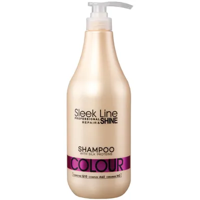 Produktbild von STAPIZ SLEEK LINE COLOUR Shampoo für coloriertes Haar mit Seide 1000 ml