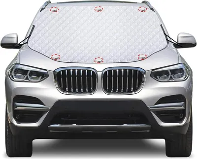 Produktbild von Karvipark Frontscheibenabdeckung Sommer/Winter Sonnenschutz Auto Magneten 155×124 cm