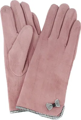 Productafbeelding van Eastern Counties Leather - Touchscreen-handschoenen voor dames, model "Gaby" EL336 (één maat) (roze)