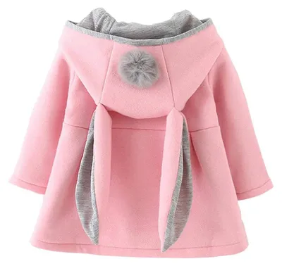 Imagen del producto de Chaquetas de algodón para bebés y niñas, ideales para primavera, otoño e invierno, con detalles para el cabello