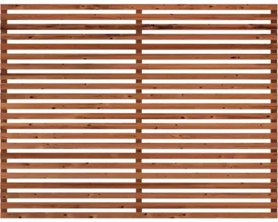 Produktbild von Zaun Hauptelement PLUS Tokyo Thermo Wood 180 x 140 cm goldbraun