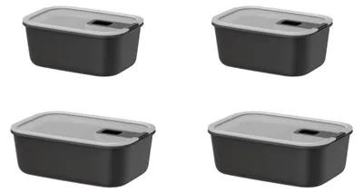 Produktbild von Mepal - Frischhaltdosen set 4 teilig EasyClip - 2.4 l - Nordic black