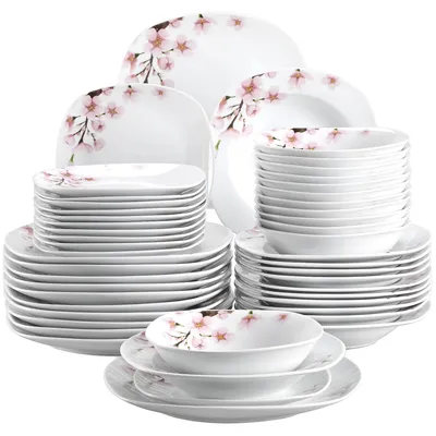 Image de Service de vaisselle en porcelaine, pour 12 couverts, 48 pièces