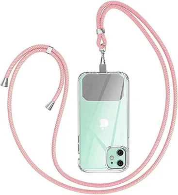 Immagine prodotto di Collana universale per telefoni cellulari - compatibile con tutti gli smartphone e i telefoni cellulari, copertura con cavo, leggera e resistente alle intemperie, 150 cm
