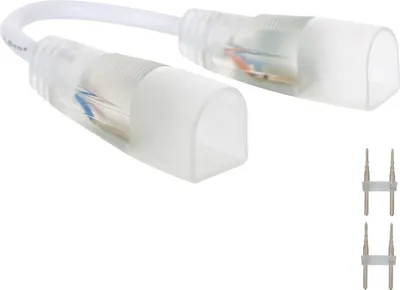 Produktbild von Verbindungskabel für LED-Streifen Neon 7.5 W/m Einfarbig 220V AC 120 LED/m Halbrund 180º IP67 nach Maß Schnitt alle 100cm  Weiß