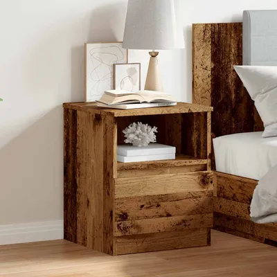 Produktbild von vidaXL Nachttisch Altholz-Optik 40x40x50 cm Holzwerkstoff