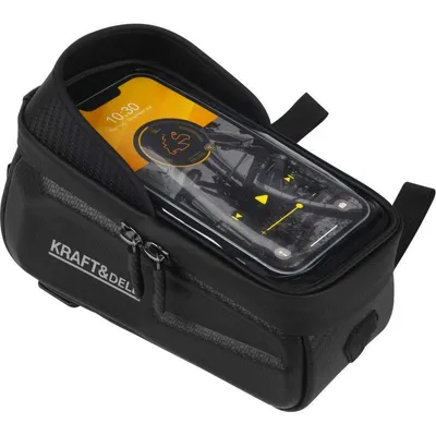 Produktbild von K&D Fahrradtasche Handyhalterung Wasserdicht Handyhülle mit Silikonfront Für Fahrräder Doppelreißverschluss