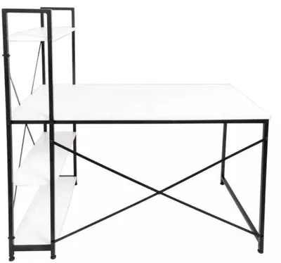 Productafbeelding van Gaming Bureau - Verstelbare Planken - Wit