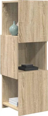 Zdjęcie produktu dla Szafka narożna vidaXL z drewna dębowego Sonoma, 30,5 x 30 x 95 cm, materiał drewnopochodny