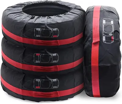 Obrázok produktu pre Sada 4 obalov na autokolesá, polyester, 16-20 palcov, na skladovanie