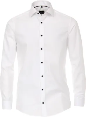 Produktbild von VENTI Herren Festhemd Langarm Kent Modern-Fit Weiß 40