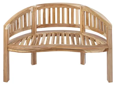 Produktbild von Möbelretoure Gartenbank Bananenbank Teak 120 cm 2 Sitzer Bananenbank BANANA