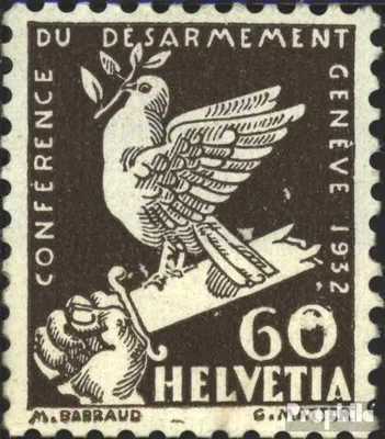 Produktbild von Briefmarken Schweiz 1932 Mi 254 gestempelt Abrüstungskonferenz