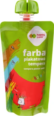 Produktbild von Temperafarbe im Beutel 100 ml Happy Color rot