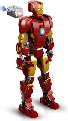 Produktbild von LEGO 76206 Marvel Iron Man Figur, Spielzeug- und Deko-Modell zum Sammeln und Bauen für Kinder ab 9 Jahren aus Avengers: Age of Ultron, Infinity Saga