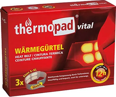 Obrázek produktu pro Thermopad tepelný pás 3-dílný box S-XL (strečový/velcro)