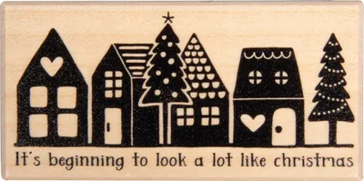 Produktbild von BUTTERER Stempel "Little town"