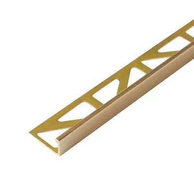 Produktbild von Fliesenprofil Fliesenwinkel Messing Glanz 250cm 10mm Fliesen