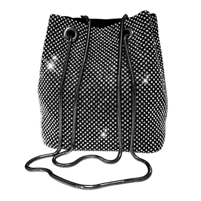 Produktbild von Voller Diamanten Clutch Damen, Glitzer Abendtasche,
