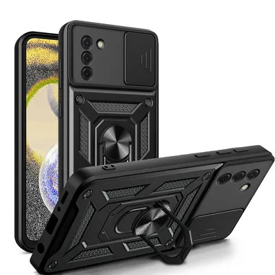 Produktbild von Outdoor Panzer Hülle Nokia G22 Handyhülle mit Slide Kameraschutz Ringhalter Schwarz