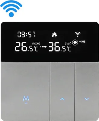 Zdjęcie produktu dla WiFi Cyfrowy termostat pokojowy LCD Termostat do ogrzewania podłogowego APP i sterowanie głosowe programowalny termostat pokojowy, ochrona przed zamarzaniem