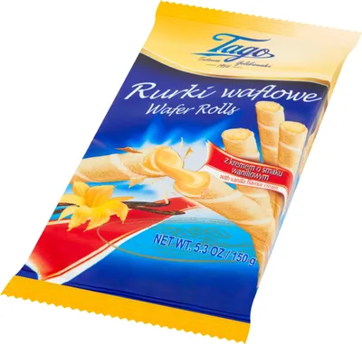 Obrázok produktu pre Rurka waflowa z kremem waniliowym 150 g