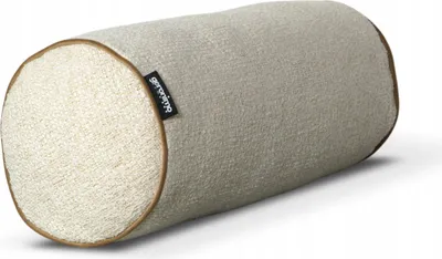 Zdjęcie produktu dla Geronimo | Poduszka pod szyję – poduszka dekoracyjna w kształcie wałka – beżowa – 50 x 20 cm – można prać w pralce – zdejmowana poszewka – antyalergiczna – JUMBLE