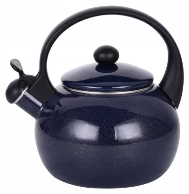 Immagine prodotto di Bollitore in acciaio smaltato con fischietto, 2,2 L, per induzione, Kamille KM-1038B