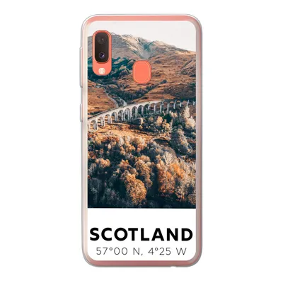 Produktbild von MuchoWow® Handyhülle Schutzhülle Hülle für Samsung Galaxy A20e Schottland - Herbst - Berge Silikon Softcase Handy Hülle - Abdeckung