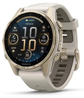 Produktbild von Garmin Sportuhr Fenix 8 AMOLED Sapphire Beige