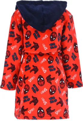 Produktbild von Spider-Man Jungen Bademantel Kinder Morgenmantel, Farbe:Rot, Größe:98
