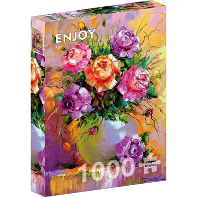 Zdjęcie produktu dla Puzzle 1000 elementów Enjoy – Bukiet róż