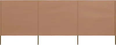 Obrázek produktu pro 3dílná zástěna proti větru látková 400 x 160 cm taupe