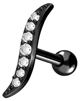 Produktbild von Ohrpiercing Titan Ohrpiercing EINGEFASSTE KRISTALLE