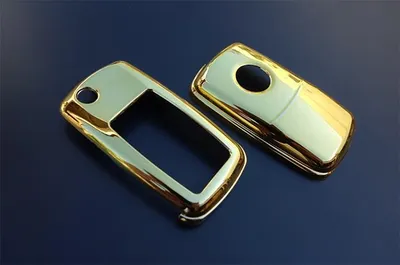 Produktbild von Schlüssel Fernbedienung bis 10/2009 Key Cover Gehäuse Gold Look für SEAT Klapp